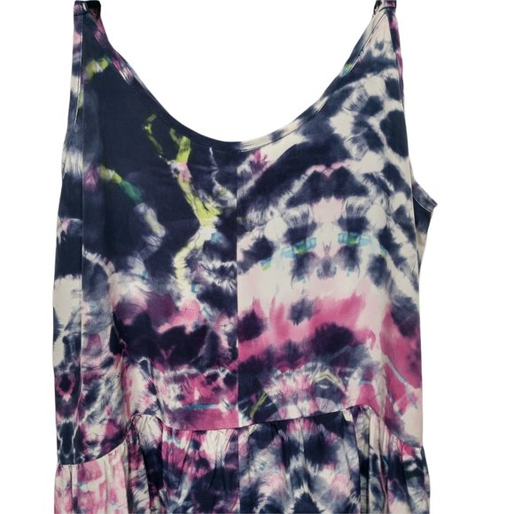 Eight Sixty Tie Dye Peplum Cami Tank Top Sz Small - Picture 8 of 12